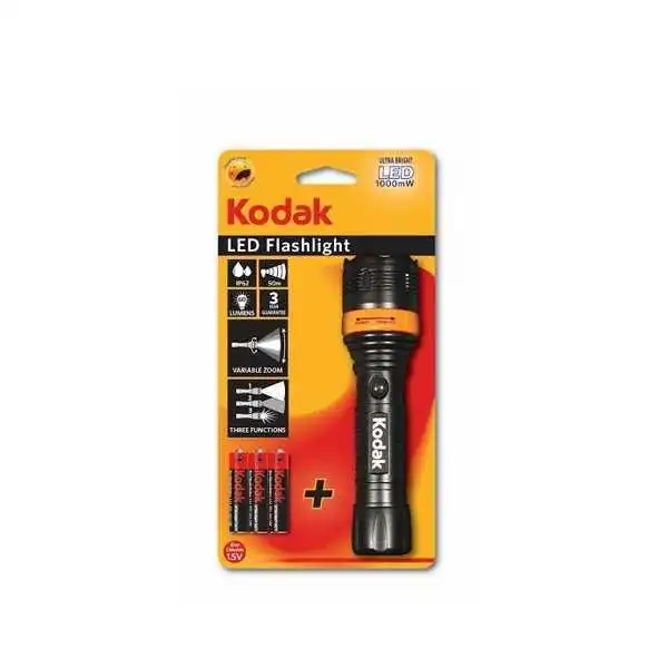 TORCHE LED FOCUS 1000mW AVEC 3 PILES KODAK