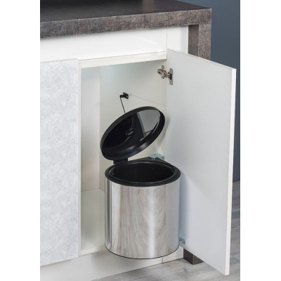 POUBELLE 40CM INOX S-2251 STARAX STARAX - 1