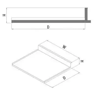 PLATEAU EN ALUMINIUM SOUS-ÉVIER 90CM STARAX STARAX - 2