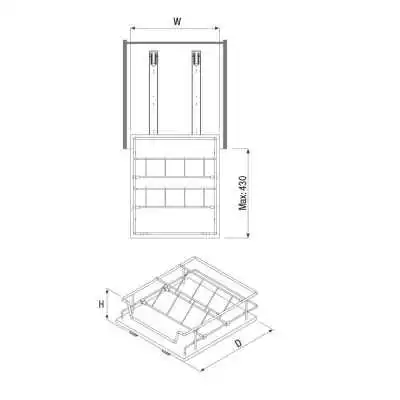 PORTE À CHAUSSURES COULISSANT S-6102 STARAX STARAX - 2