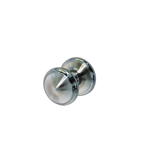 BOUTON DE PORTE CHROME-SATINE DELIA