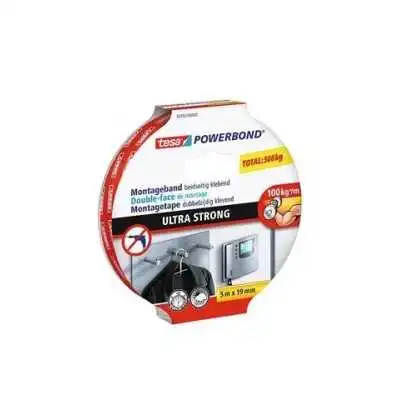 ADHÉSIF DOUBLE FACE EXTRA FORT POWERBOND 5Mx19MM TESA