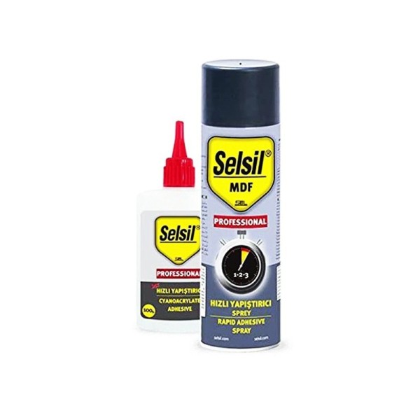 KIT COLLE MDF AVEC ACTIVATEUR 100G AVEC 400ML SELSIL