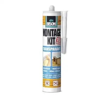 ADHESIF TRANSPARENT MONTAGE KIT CRT 310ML  BISON BISON - 1