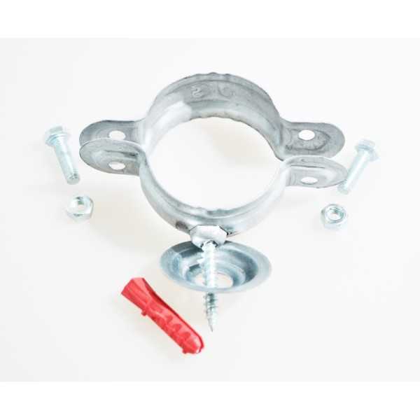 COLLIER DE FIXATION AVEC ROSACE Ø 90MM STAR SANITAIRE