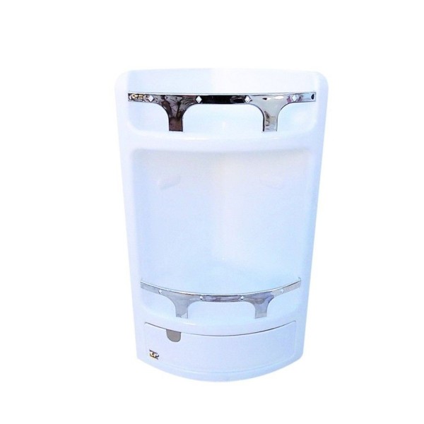 ÉTAGÈRE D'ANGLE À TIROIRS EN PLASTIQUE LUXPLAST