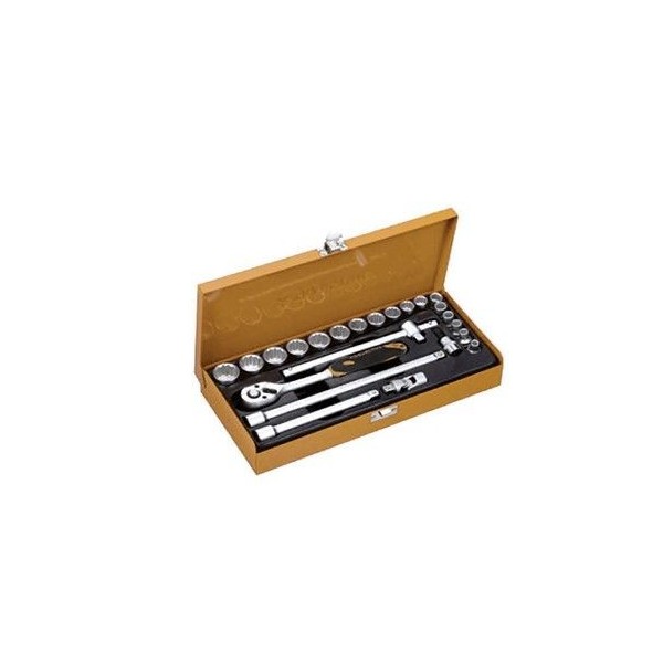 COFFRET DE 24 DOUILLES 3/8" 12 PANS  ACEM