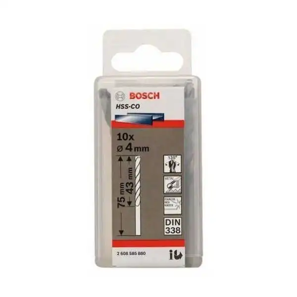 FORET METAL 4MM HSS-CO 10P BOSCH