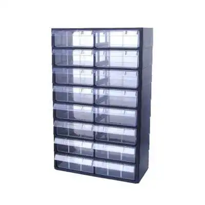 BLOC DE 16 TIROIRS TRANSPARENT PL DIMENSIONS TIROIRS 20,5×7,5×20CM ELSO ELSO - 1