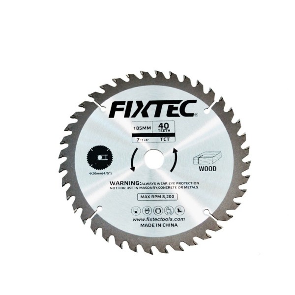 DISQUE BOIS 185*20MM 40 DENTS FIXTEC