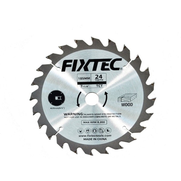 DISQUE BOIS 185*20MM 24 DENTS FIXTEC