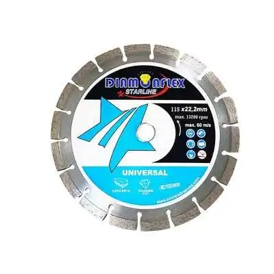 DISQUE DIAMANT UNIVERSAL 115*22.2MM DIAMONFLEX STARLINE DIAMONFLEX - 1