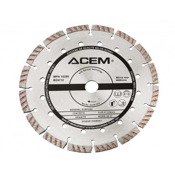 DISQUE DIAMANT DC125-10TS ACEM ACEM - 1