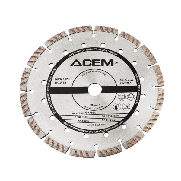 DISQUE DIAMANT DC230-10TS ACEM