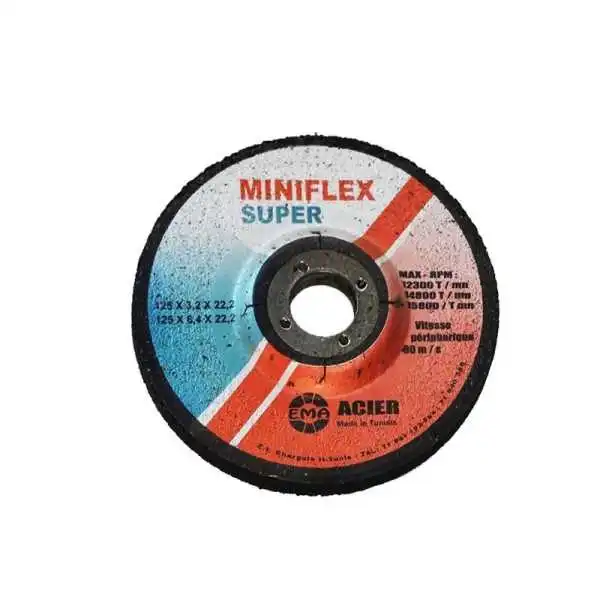 DISQUE EBARBAGE 125*6.4*22,2 POUR ACIER MINIFLEX SUPER