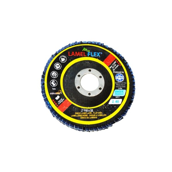 DISQUE LAMELLE 115*22,2 Z60 POUR INOX LAMELFLEX