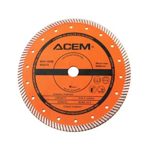 DISQUE DIAMANT Ø 9" 230MM DC230-10TB ACEM