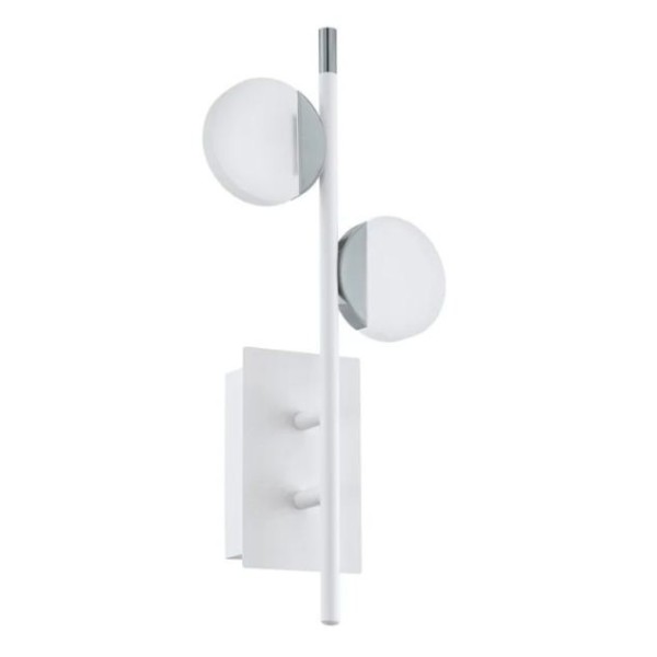 APPLIQUE MURALE OLINDRA LED 2x2,2W BLANC CHROMÉ 96969 EGLO