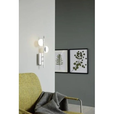 APPLIQUE MURALE LED H38 BLANC CHROME 2x2,2W 96969  EGLO EGLO - 2