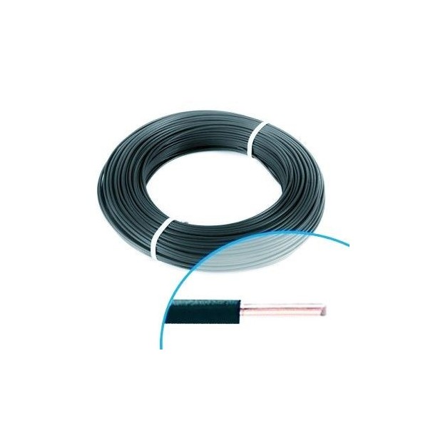 FIL RIGIDE H07VU1.5 NOIR 100M