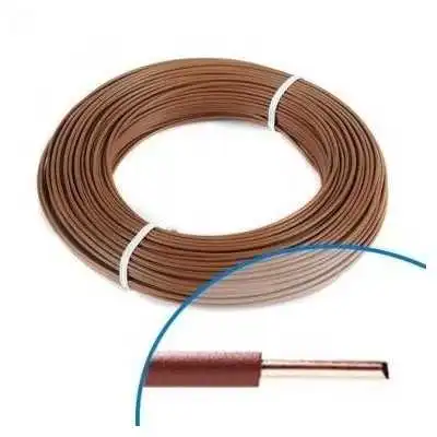 FIL RIGIDE H07VU4 MARRON 100M - 1