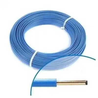 FIL RIGIDE H07VU6 BLEU 100M  - 1