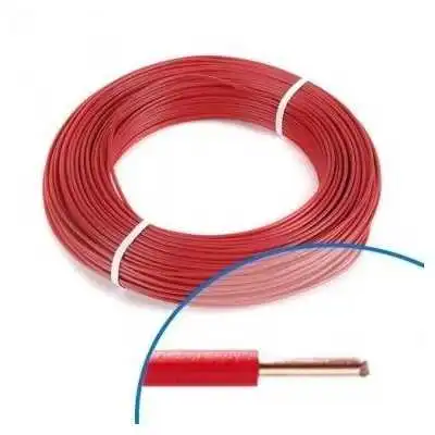 FIL RIGIDE H07VU6 ROUGE 100M - 1