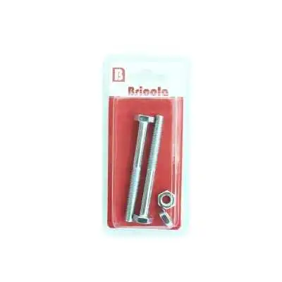 LOT DE 2 BOULON HEXAGONALE M10*100MM ACIER ZINGUE BRICOLA