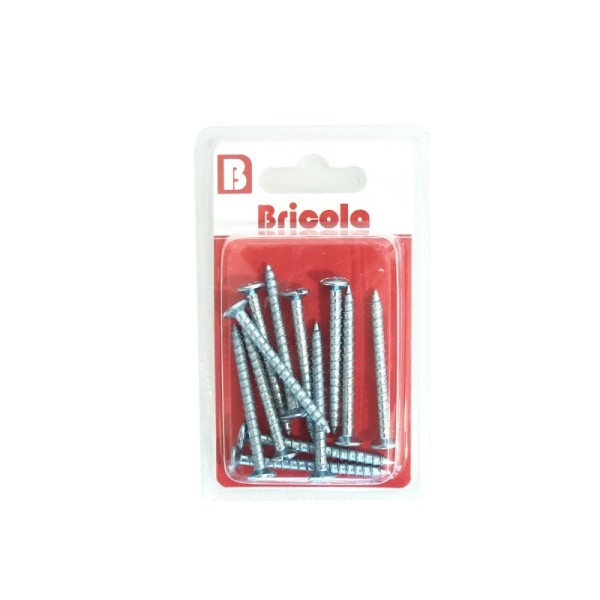 LOT DE 12 VIS À TOLE TETE CYLINDRIQUE BOMBÉE PZ 4.8*45MM BRICOLA