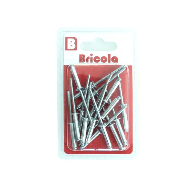LOT DE 15 RIVET POP ALUMINIUM 4*20 MM BRICOLA