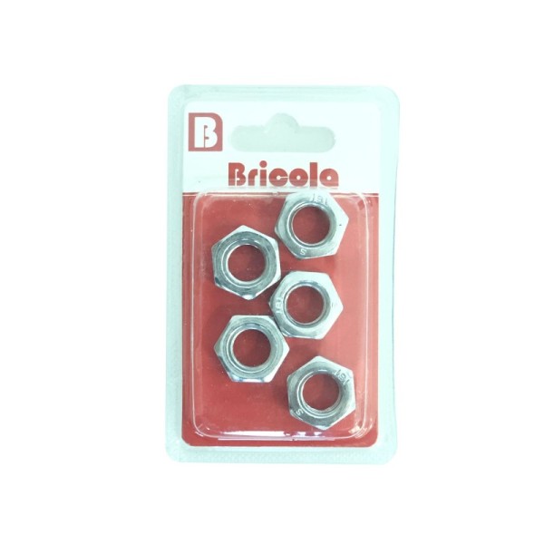 LOT DE 5  ÉCROUX HEXAGONALES M12 BRICOLA