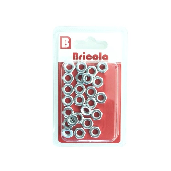 LOT DE 25 ÉCROUS HEXAGONAUX M6 BRICOLA