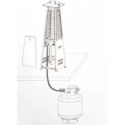 MINI CHAUFFAGE PATIO PYRAMIDE - 4