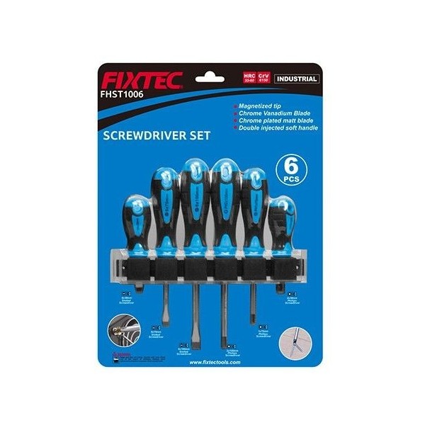 KIT DE 6 TOURNEVIS PRO FIXTEC