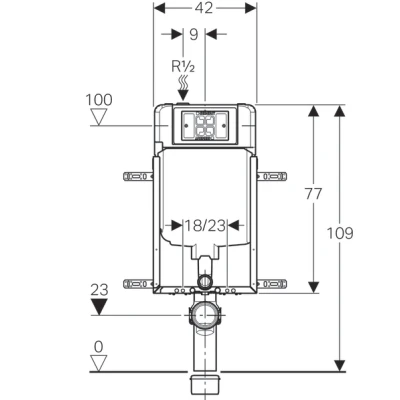 BÂTI-SUPPORT COMBIFIX ALPHA GEBERIT GEBERIT - 3
