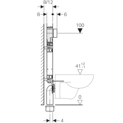 BÂTI-SUPPORT COMBIFIX ALPHA GEBERIT GEBERIT - 4