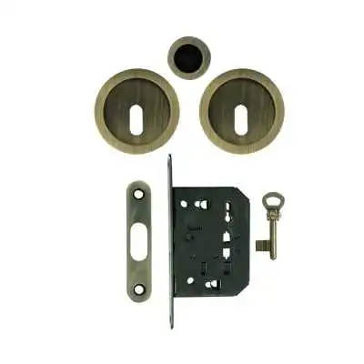 KIT SERRURE À CLÉ POUR PORTE COULISSANTE BRONZE FROSIO BORTOLO FROSIO BORTOLO - 1