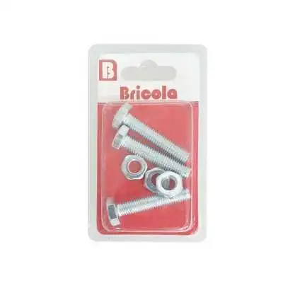 LOT DE 3 BOULON HEXAGONALE M8*40MM BRICOLA BRICOLA - 1