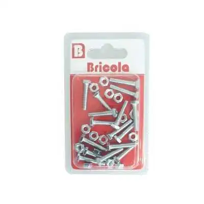 LOT DE 16 BOULON HEXAGONALE M4*20MM BRICOLA BRICOLA - 1