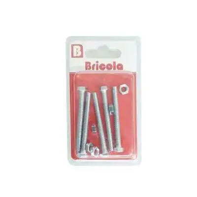 LOT DE 5 BOULON HEXAGONALE M5*50MM BRICOLA BRICOLA - 1