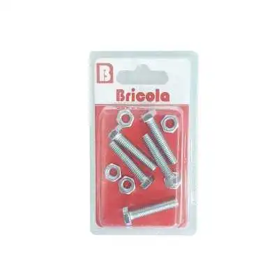LOT DE 5 BOULON HEXAGONALE M6*30MM BRICOLA BRICOLA - 1
