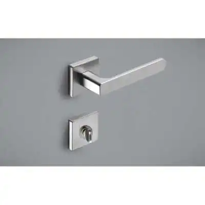 POIGNÉE DE PORTE AVEC ROSACE NANUSQ CONDAMNATION SATINÉ CEBI CEBI - 2