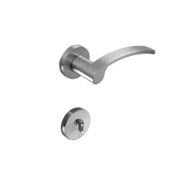 POIGNÉE DE PORTE AVEC ROSACE MIA CONDAMNATION SATINÉ CEBI