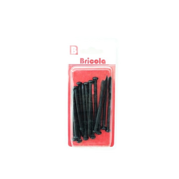 LOT DE 110G CLOUS À BÉTON 60MM NOIR BRICOLA