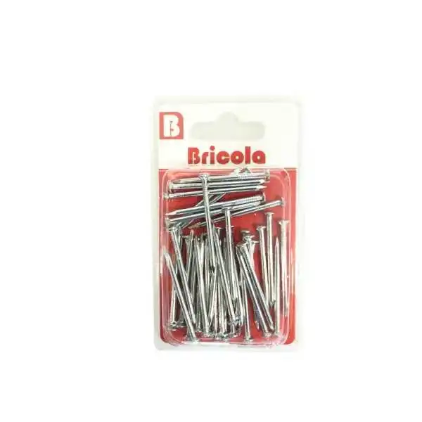 CLOU TETE PLATE 40MM 50G CHROMÉ BRICOLA