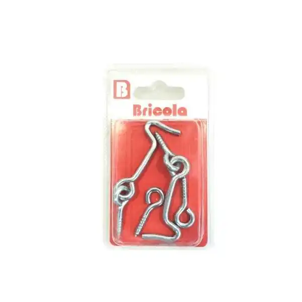 LOT DE 2 CROCHETS CONTRE VENT 50MM BRICOLA