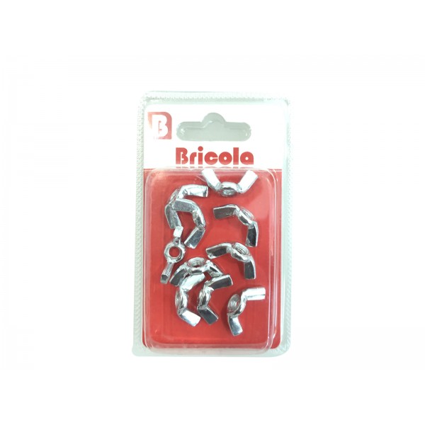 LOT DE 10 ÉCROU À OREILLES M4 BRICOLA BRICOLA - 2