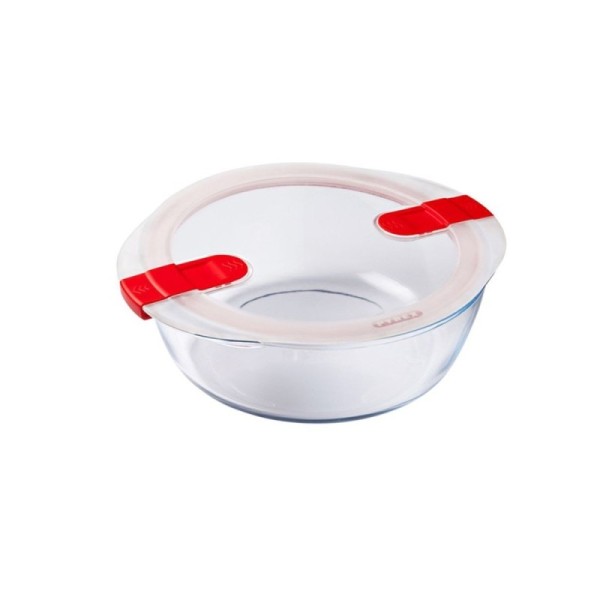 PLAT ROND 2.3L AVEC COUVERCLE 26*23*8CM PYREX