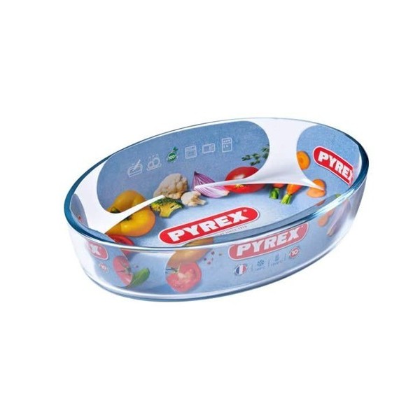 PLAT À FOUR OVALE 26*18CM PYREX