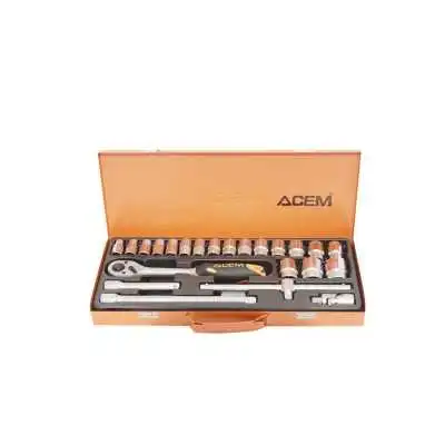 COFFRET DE DOUILLES 1/2" 6PANS ACEM ACEM - 1 COFFRET DE DOUILLES 1/2" 6PANS ACEM ACEM - 1